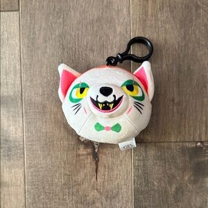 Cat Face Keychain with Clip